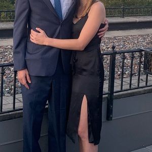 Abercrombie Black Slit Dress